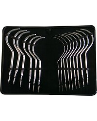 Black Label Stainless Steel Guyon Curves Sounding Set: Edelstahl-Dilatorenset